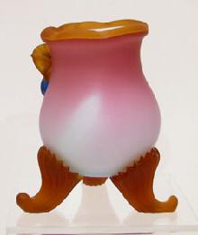 Five-color Art Glass Vase Reverse