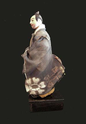 Antique Japanese Takeda Ningyo (Doll)- Actor - Left View