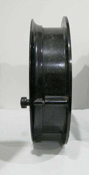 Original U.S. Maritime Commission Chronometer Ship's Clock with Key - 1930s-40s - Side View