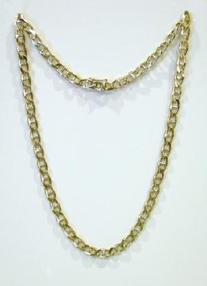 14K Yellow Gold Marine Link Necklace - 21" - 1970's