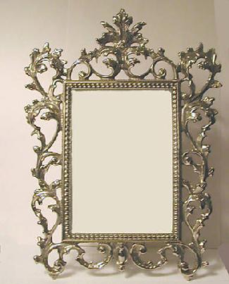 Old World Style Elaborate Metal Picture Frame - Estate