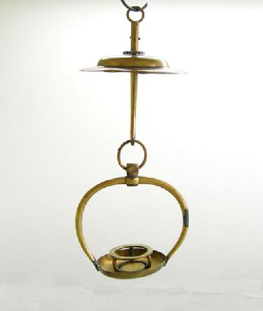 Antique/Vintage Japanese Brass Buddhist Hanging Candle Holder ( Votive Lamp)