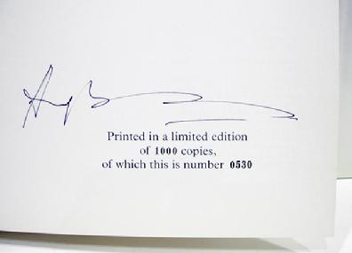 Rare Books- By Imperial Command - Hugh Moss Limited Edition No. 530 Signed by Hugh Moss - 2 Volumes - 1976 - View of Signature