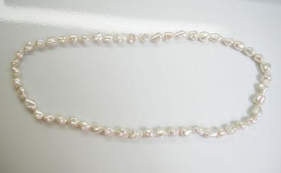 Huge Vintage Southsea Keshi Pearl Necklace - 38"