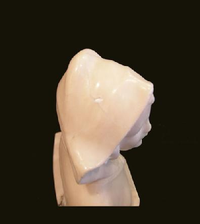 Antique White Marble Bust of a Woman - View From the Top
