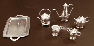 Miniature Sterling 10-Piece Teaset- Individual View