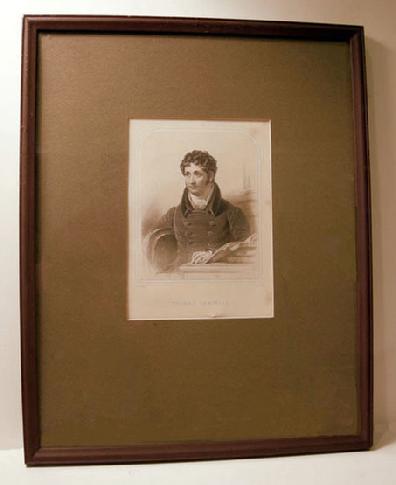 Thomas Campbell Stipple Engraving - Framed