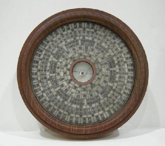 Antique Chinese Geomancer's Compass - late 19th c. - Closeup View
