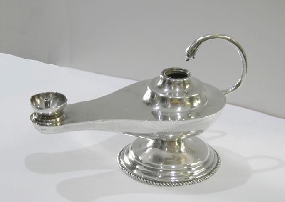 Early 20th c., Sterling (925) Mexican Silver Alladin's Lamp 